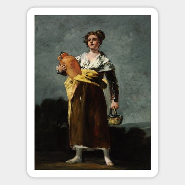 The Water Carrier by Francisco Goya Magnet by Classic Art Stall